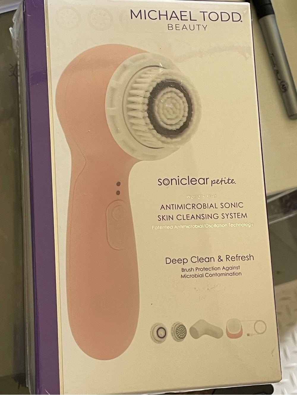 Michael Todd Beauty Soniclear Petite Antimicrobial Sonic Cleansing Brush - Pink